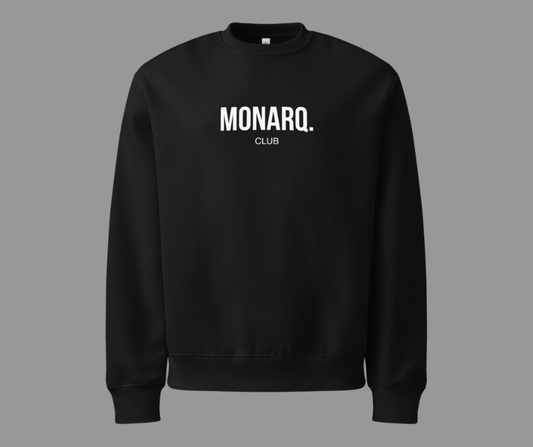 Crewneck Monarq Club Black – For Kings of All Sizes